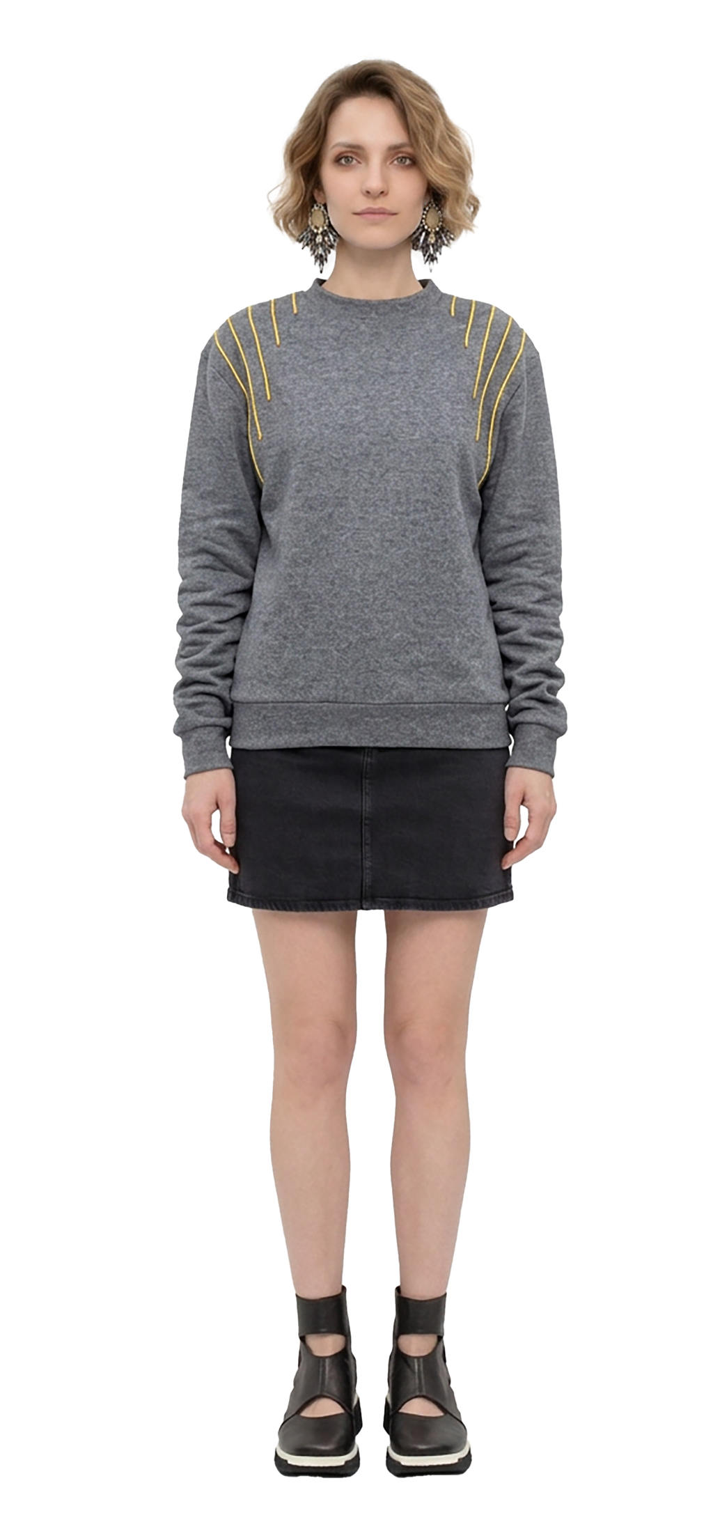Dark gray heathered Sweatshirt