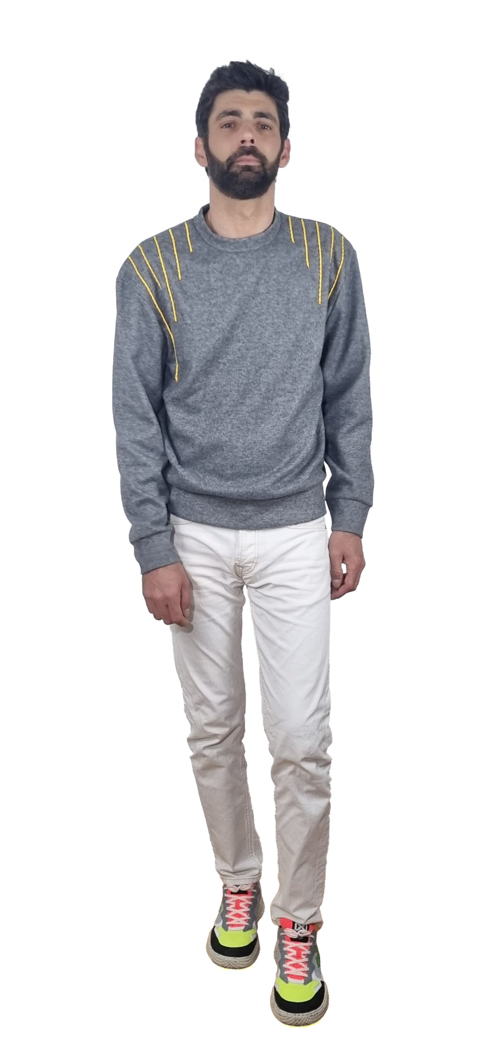 Sweatshirt cinzento escuro mesclado