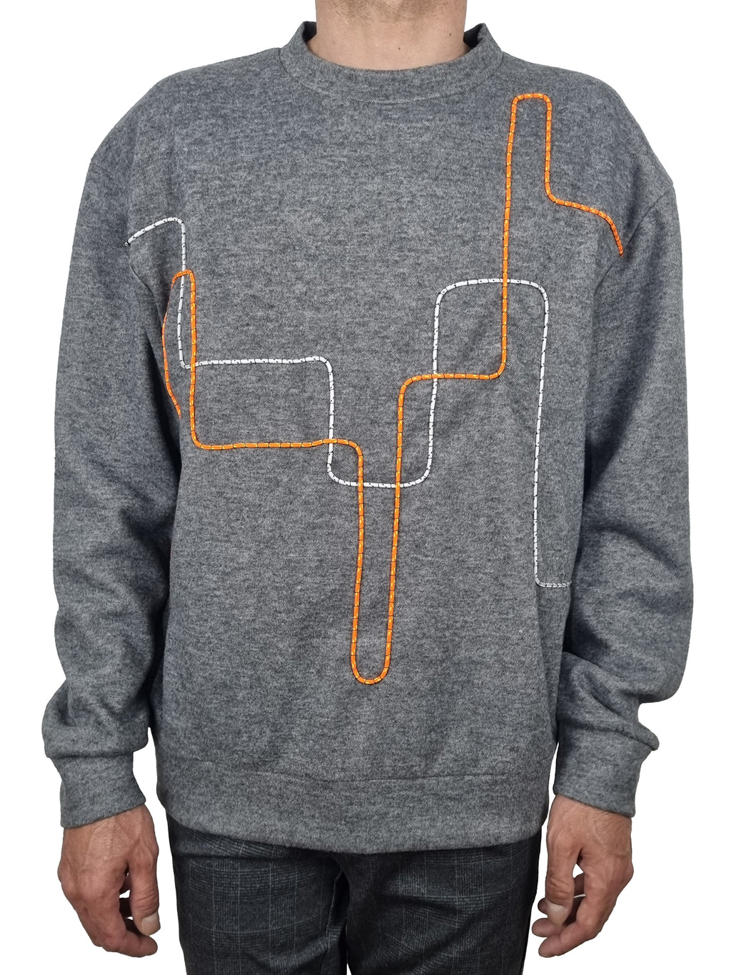 Sweatshirt cinzento escuro mesclado