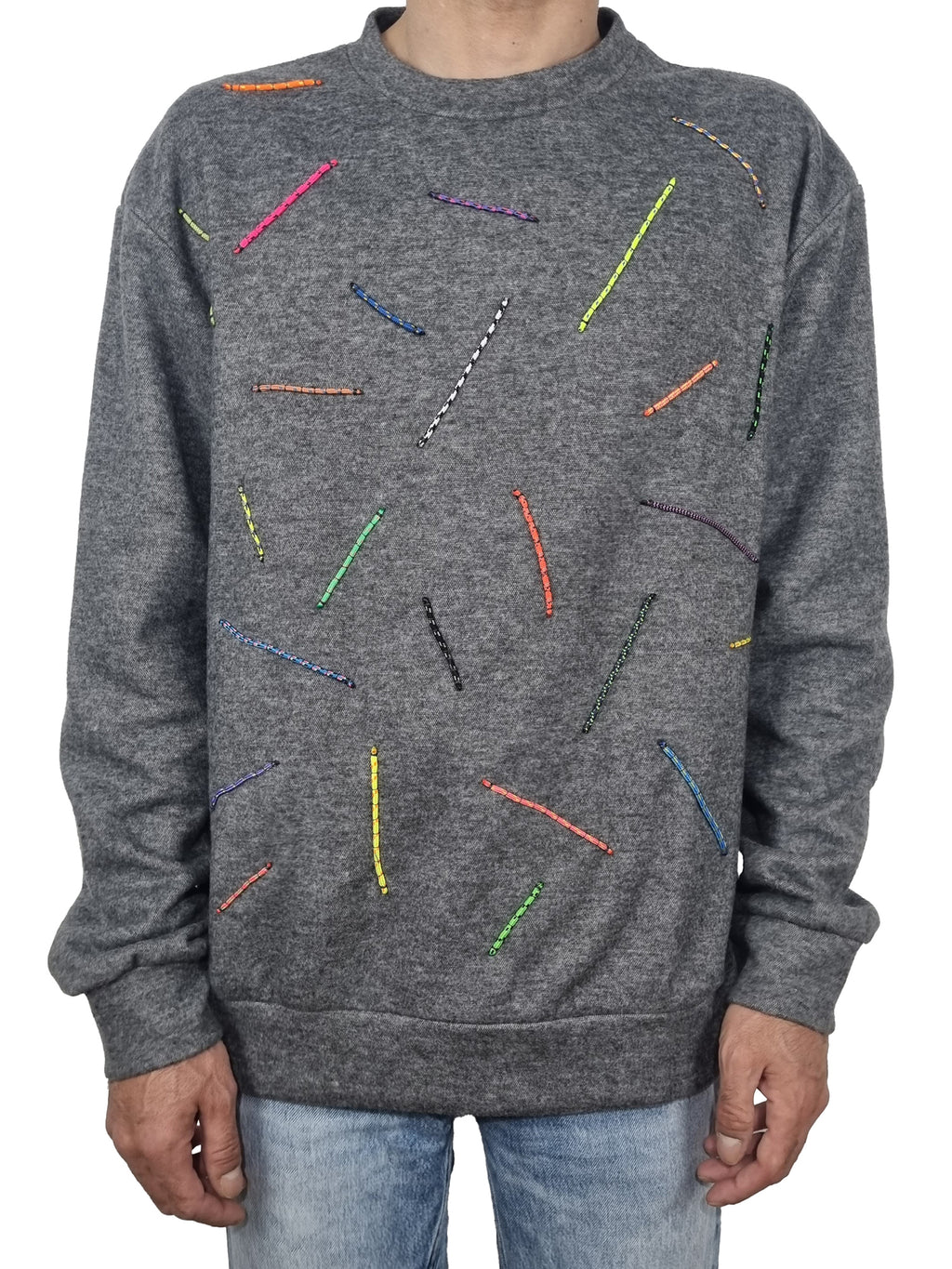 Sweatshirt cinzento escuro mesclado