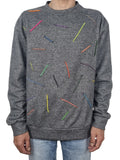 Sweatshirt cinzento escuro mesclado