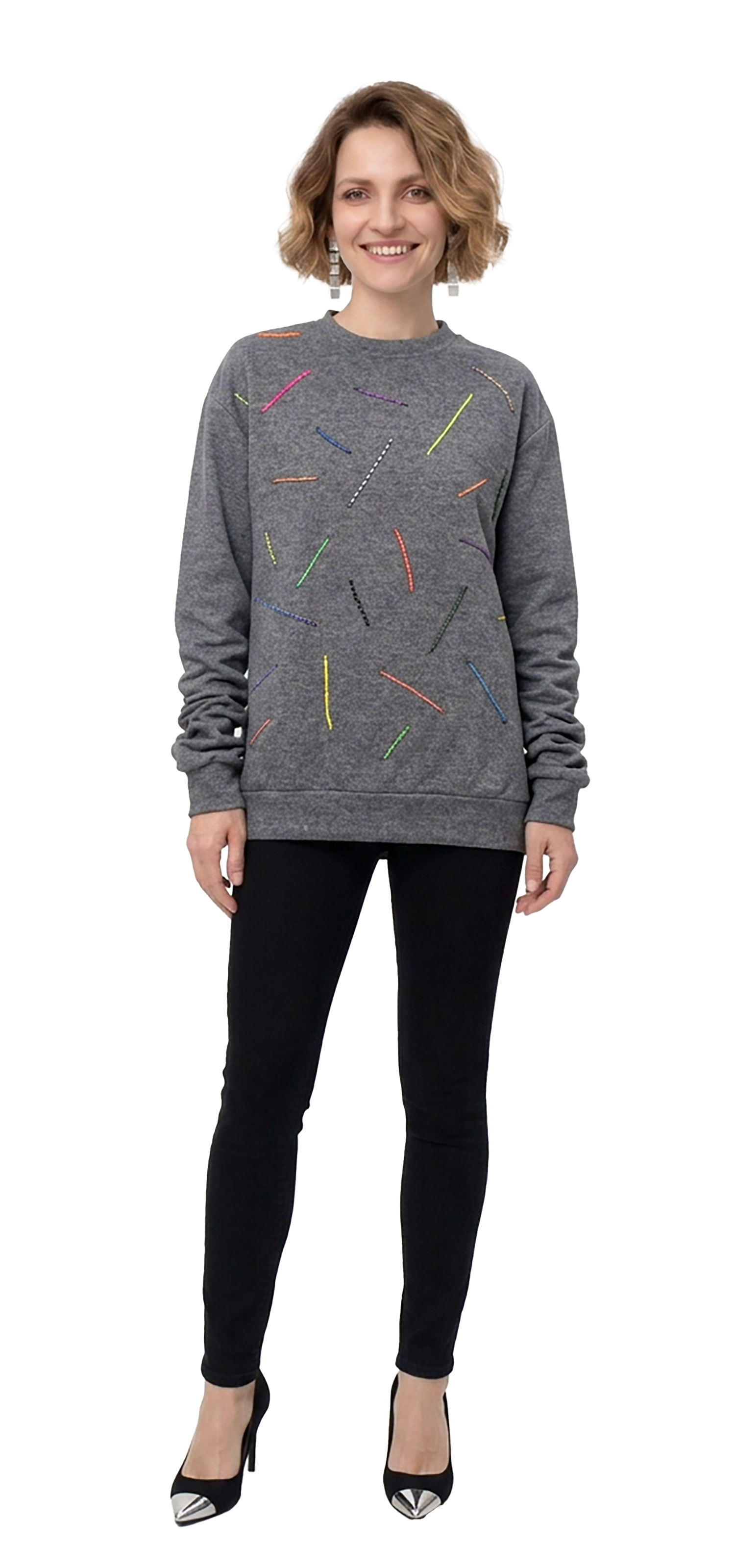 Dark gray heathered Sweatshirt