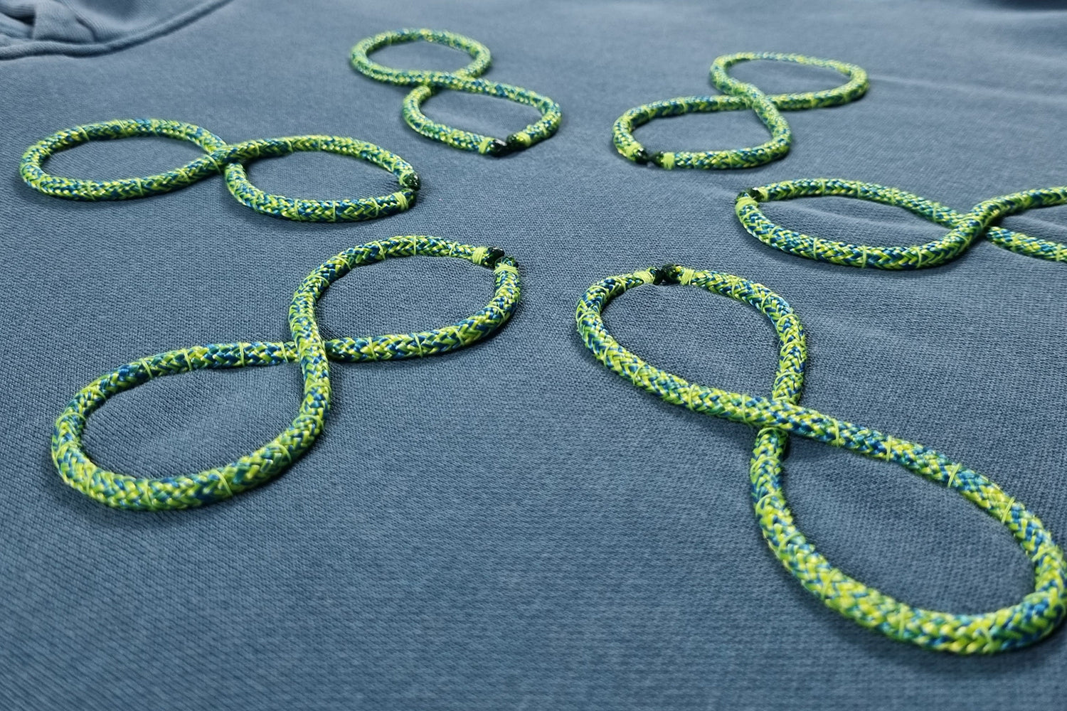 Faded turquoise blue Hooded Sweatshirt