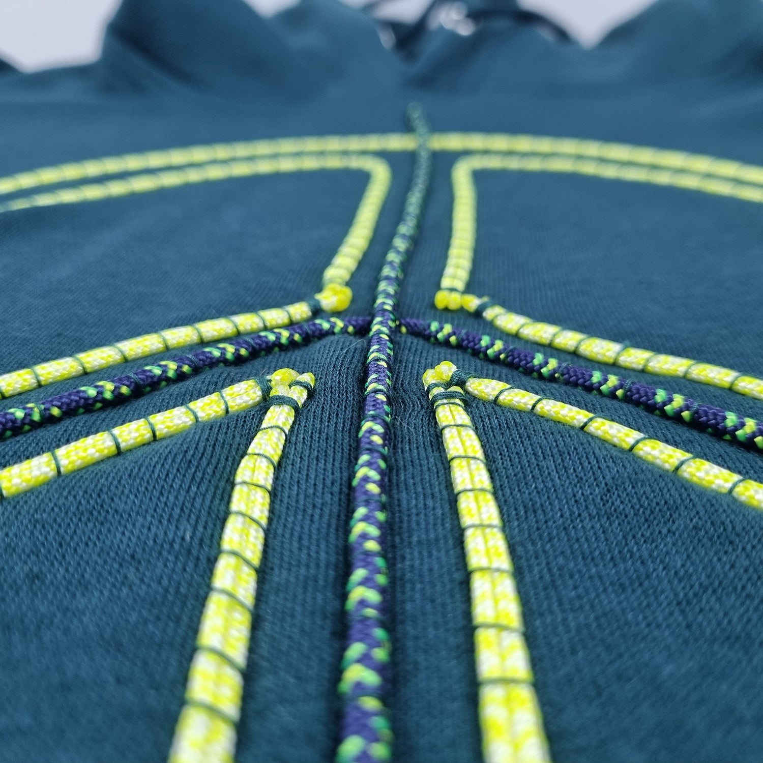 Sweatshirt com capuz verde