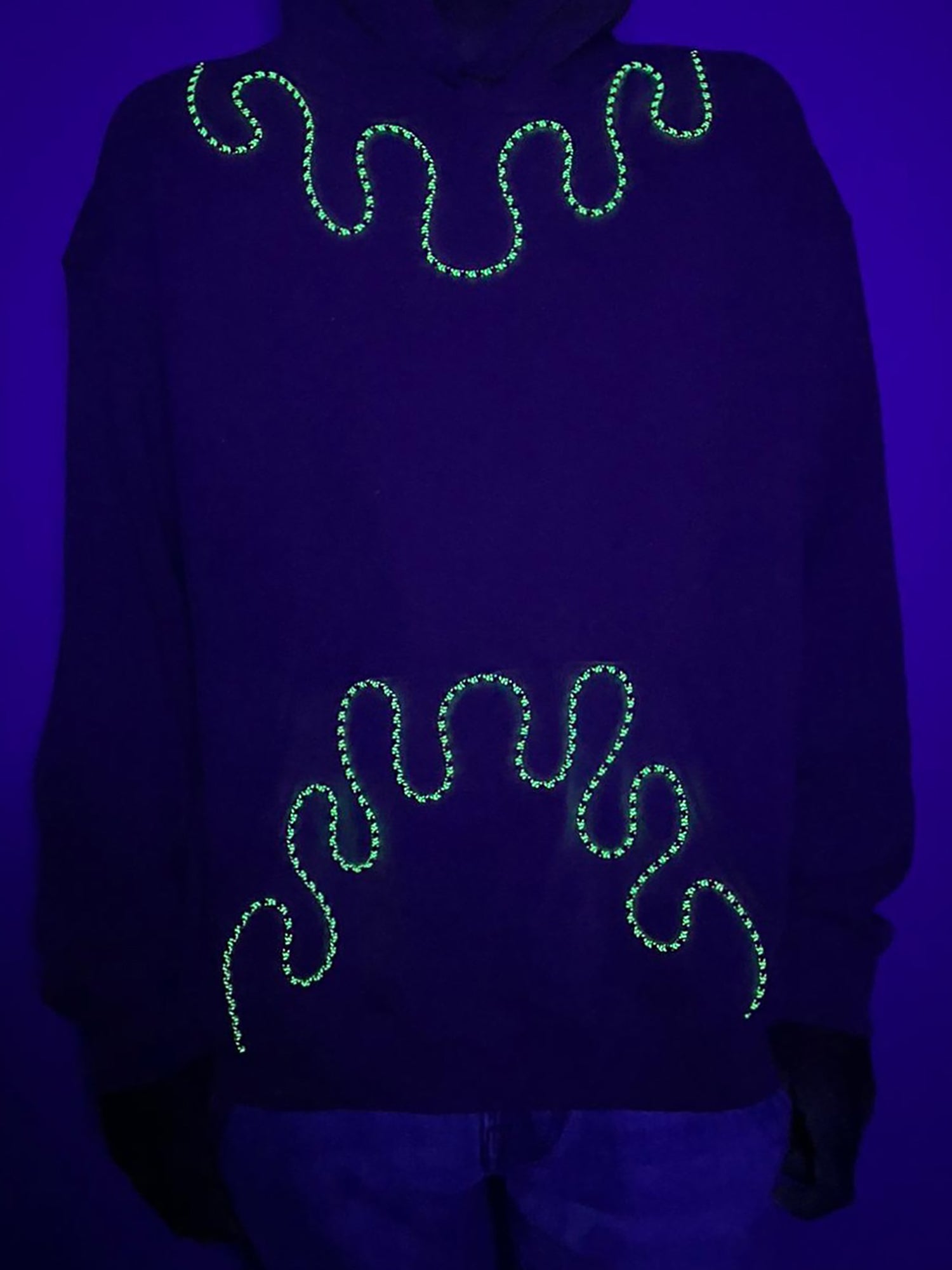 Sweatshirt com capuz verde seco claro