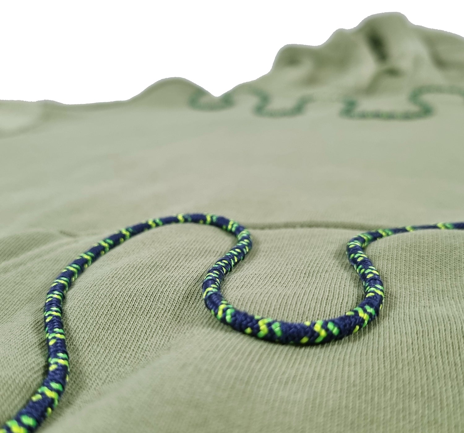 Sweatshirt com capuz verde seco claro