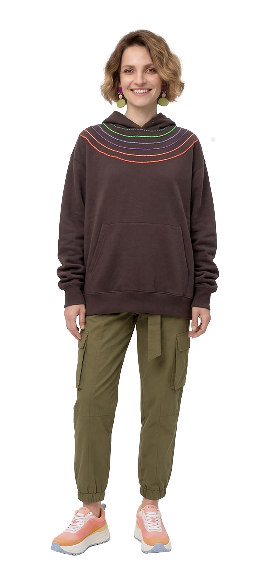 Brown Hooded Sweatshirt