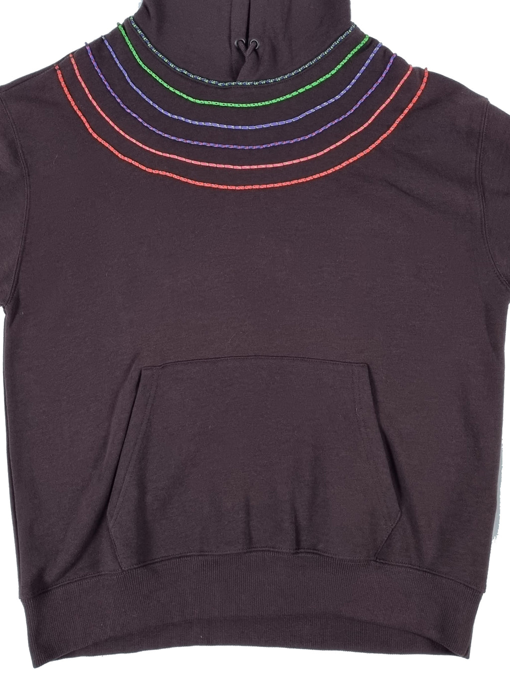 Sweatshirt com capuz castanho