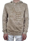 Beige Hooded Sweatshirt