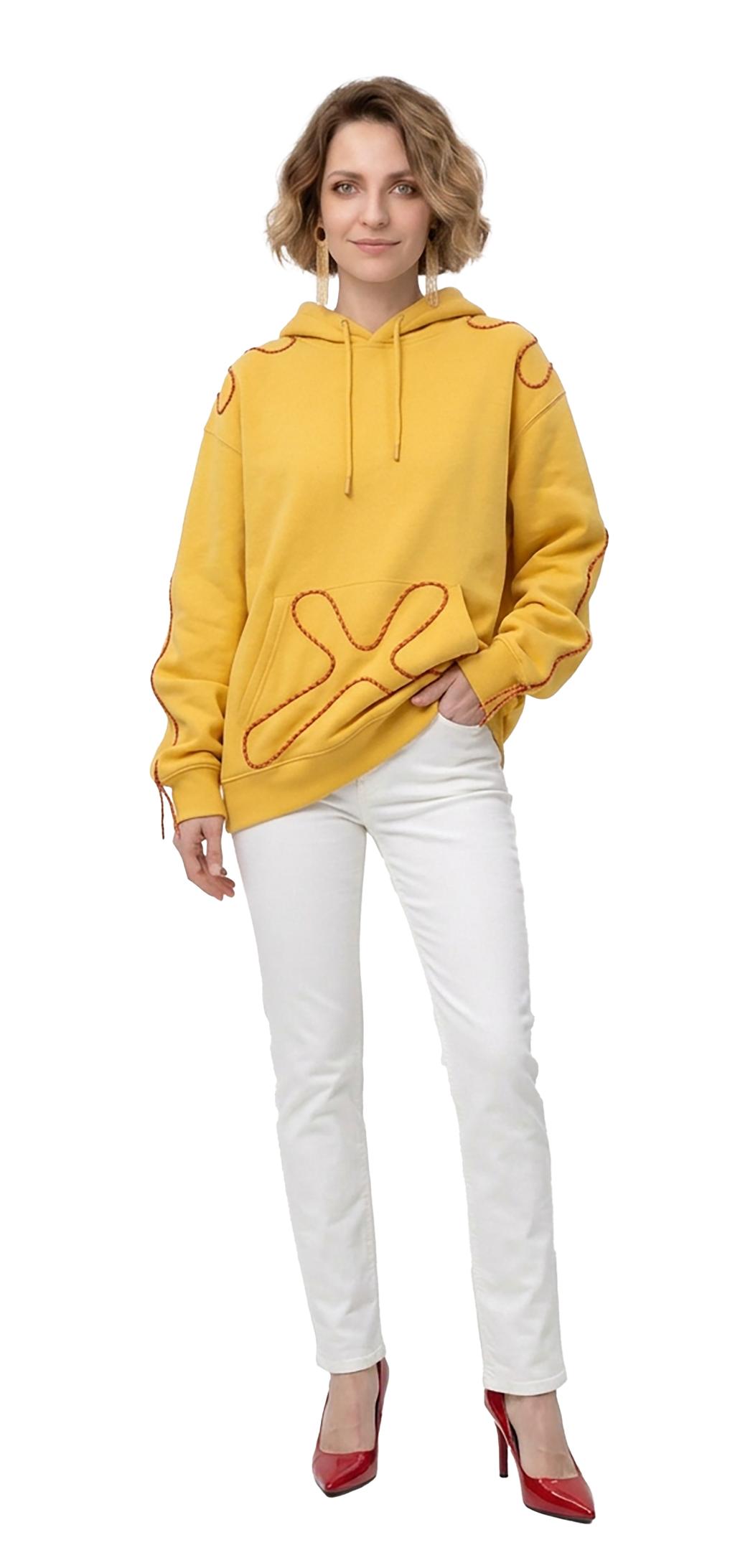 Burnt yellow Hooded Sweatshirt