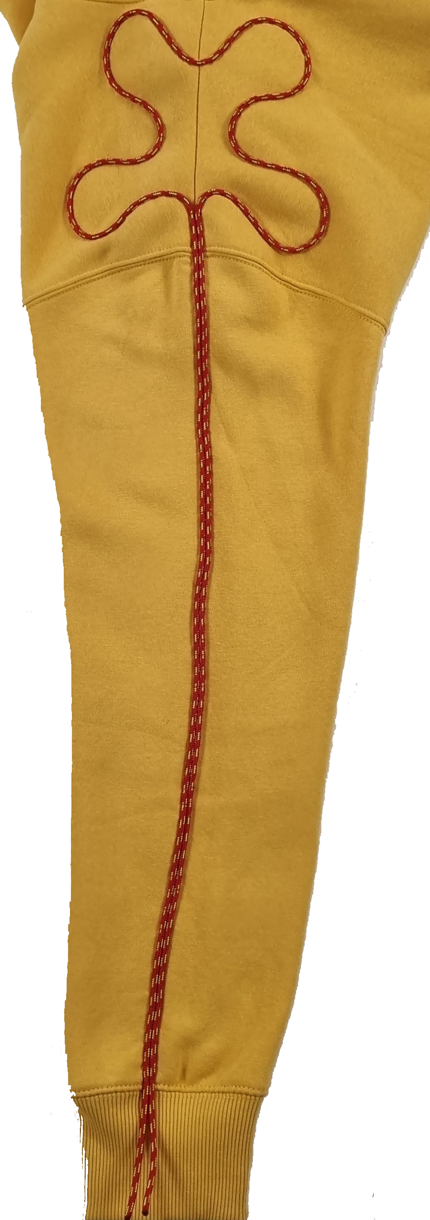 Sweatshirt com capuz amarelo torrado