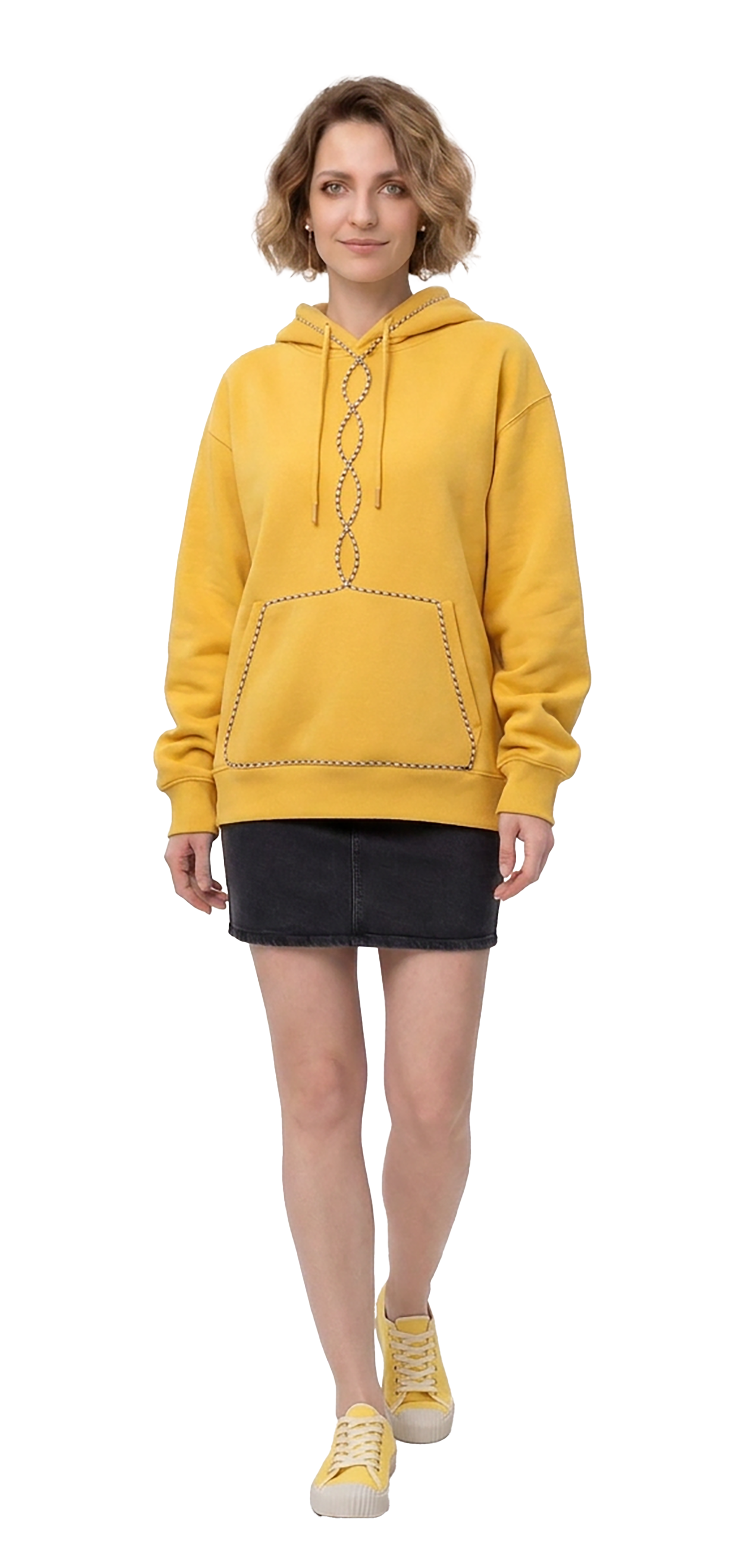Burnt yellow Hooded Sweatshirt