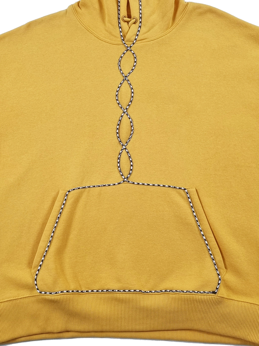 Sweatshirt com capuz amarelo torrado