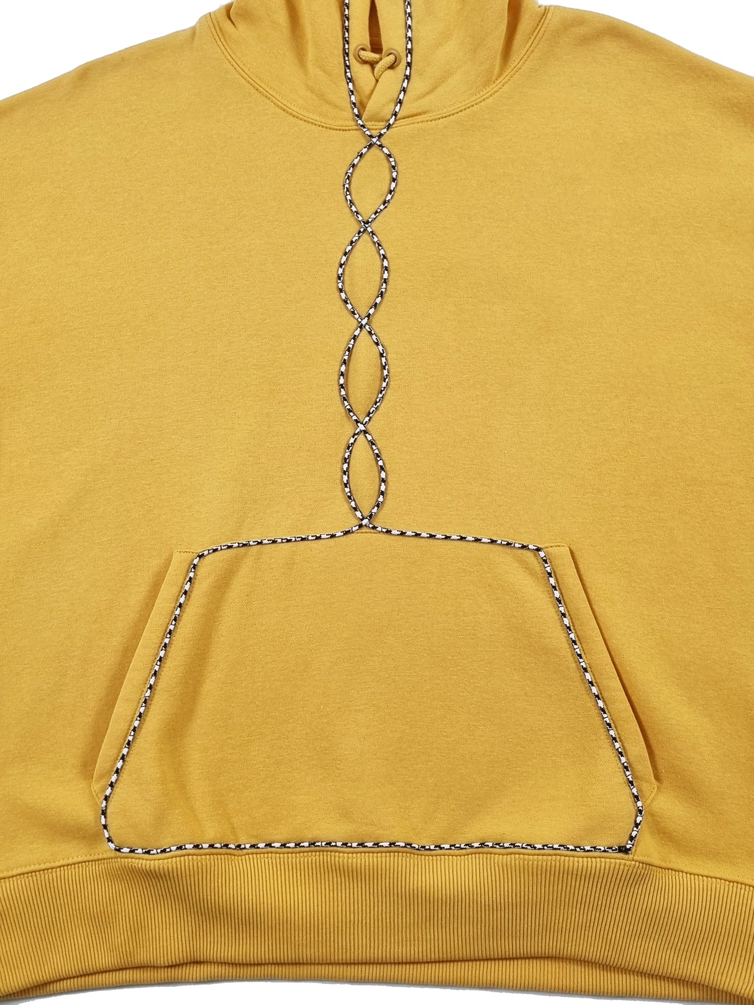 Sweatshirt com capuz amarelo torrado
