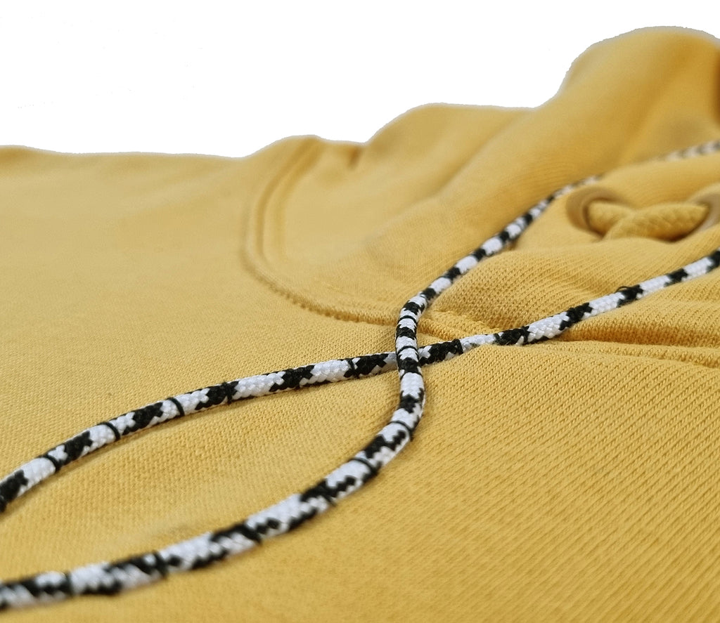 Sweatshirt com capuz amarelo torrado