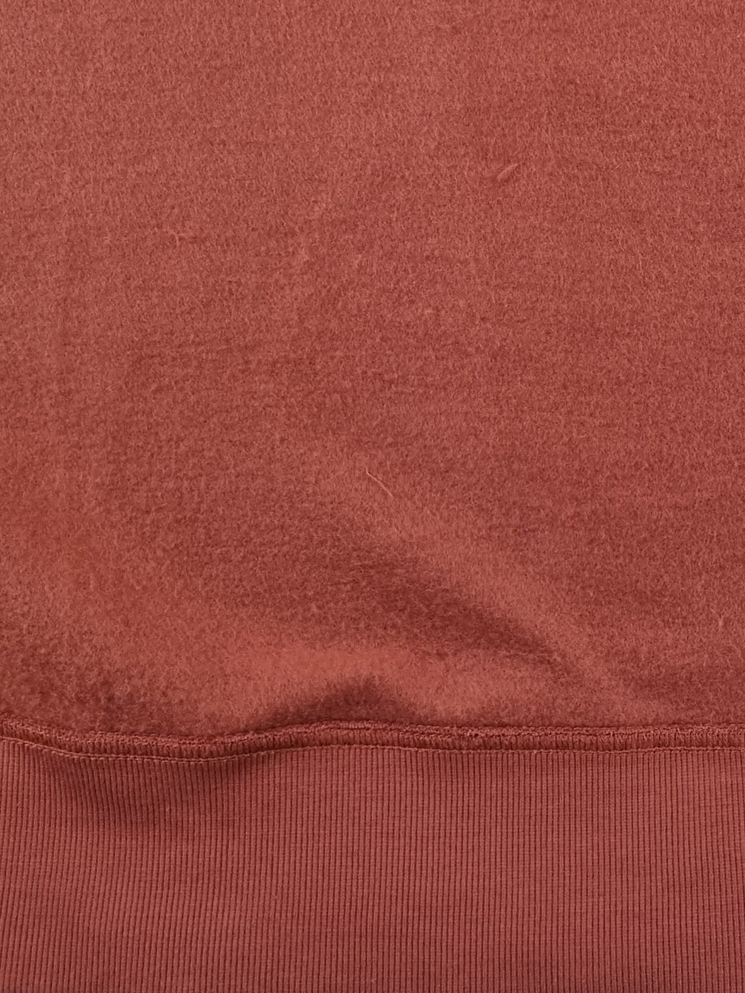 Brick-colored Hooded Sweatshirt