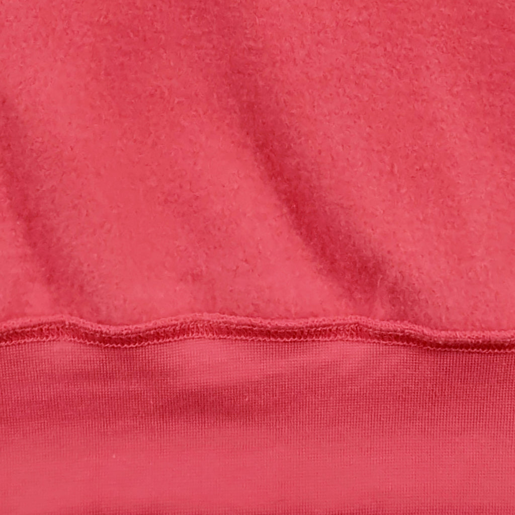 Sweatshirt com capuz vermelho coral