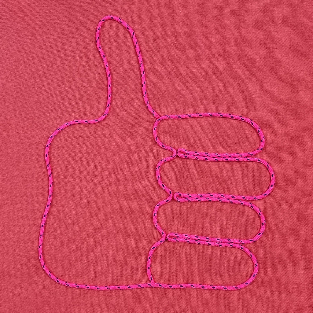 Coral red Hooded Sweatshirt