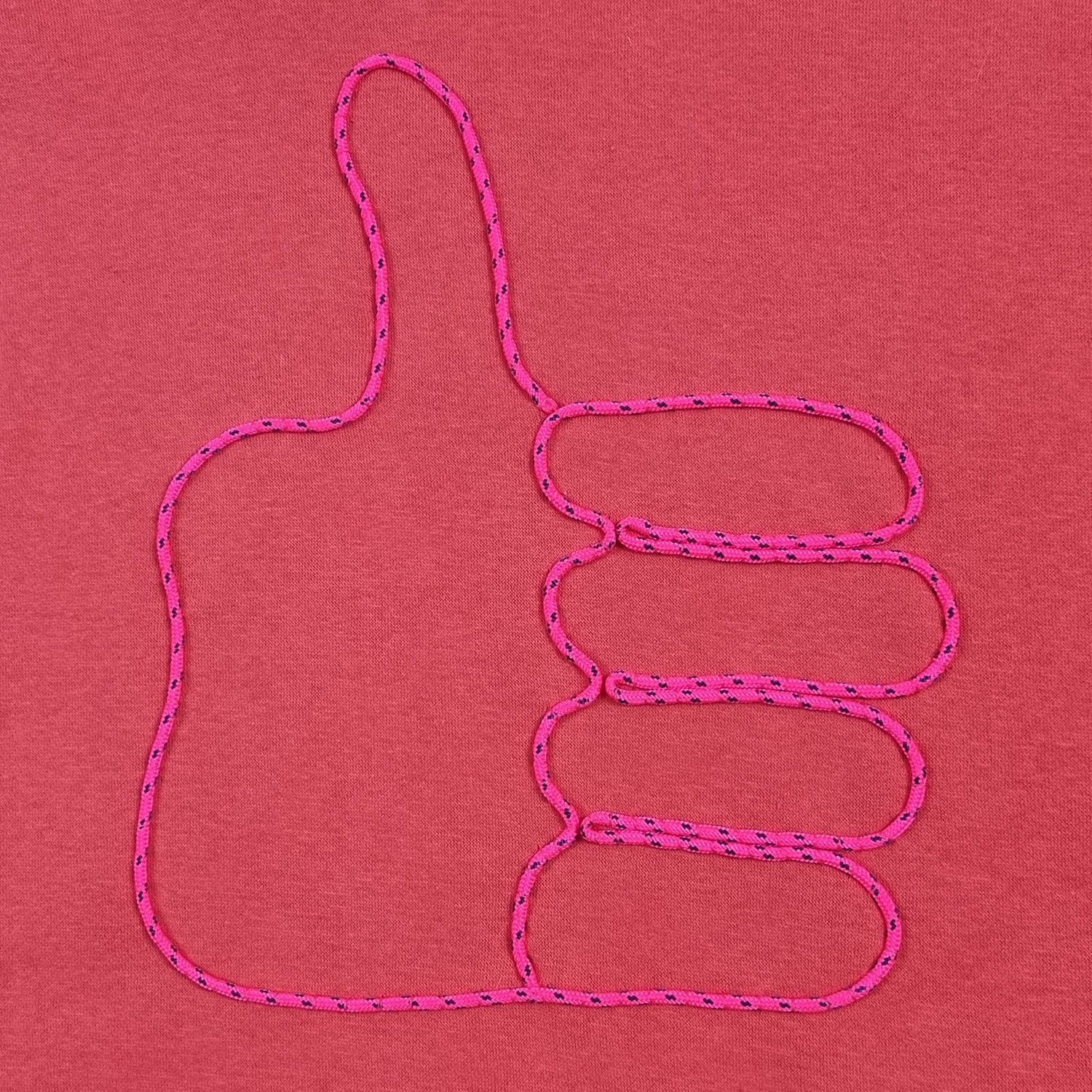 Coral red Hooded Sweatshirt