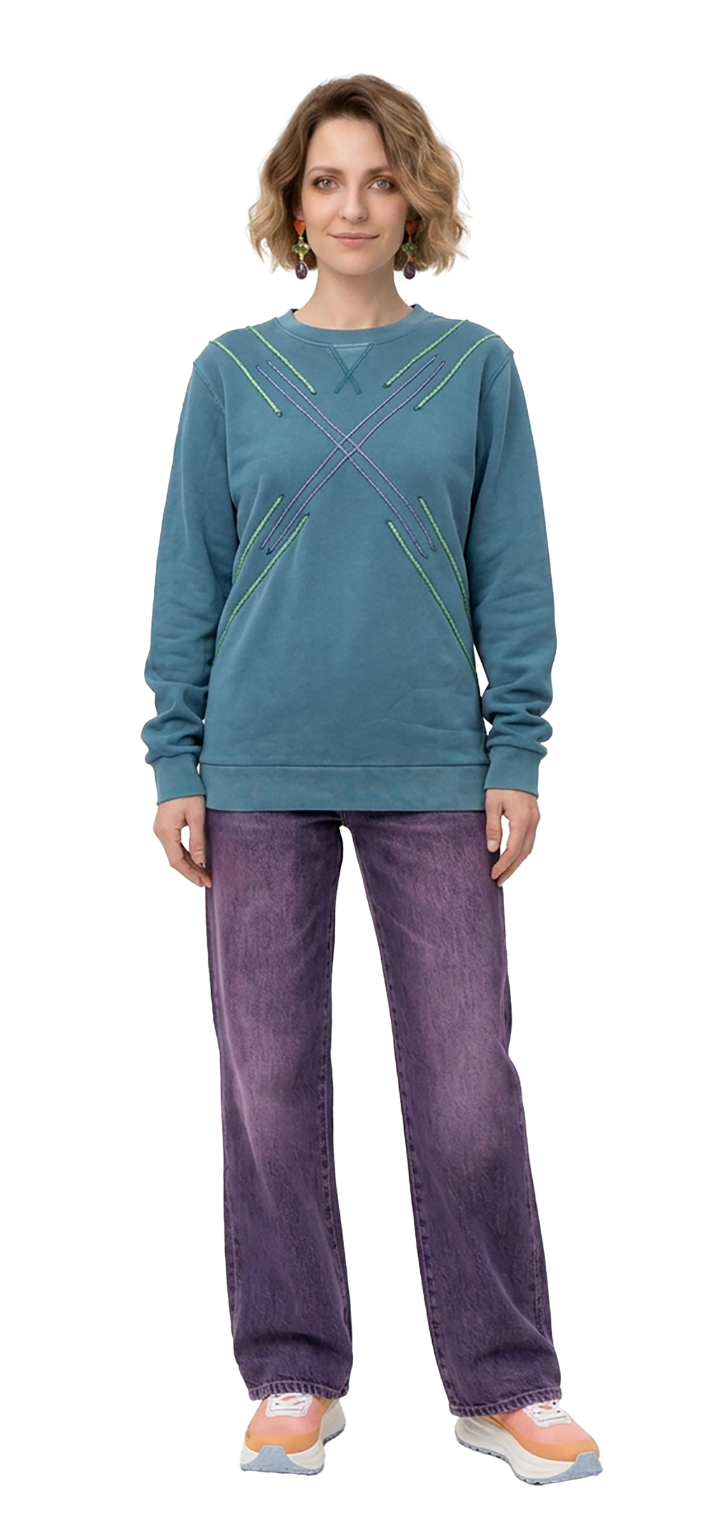 Faded turquoise blue Sweatshirt