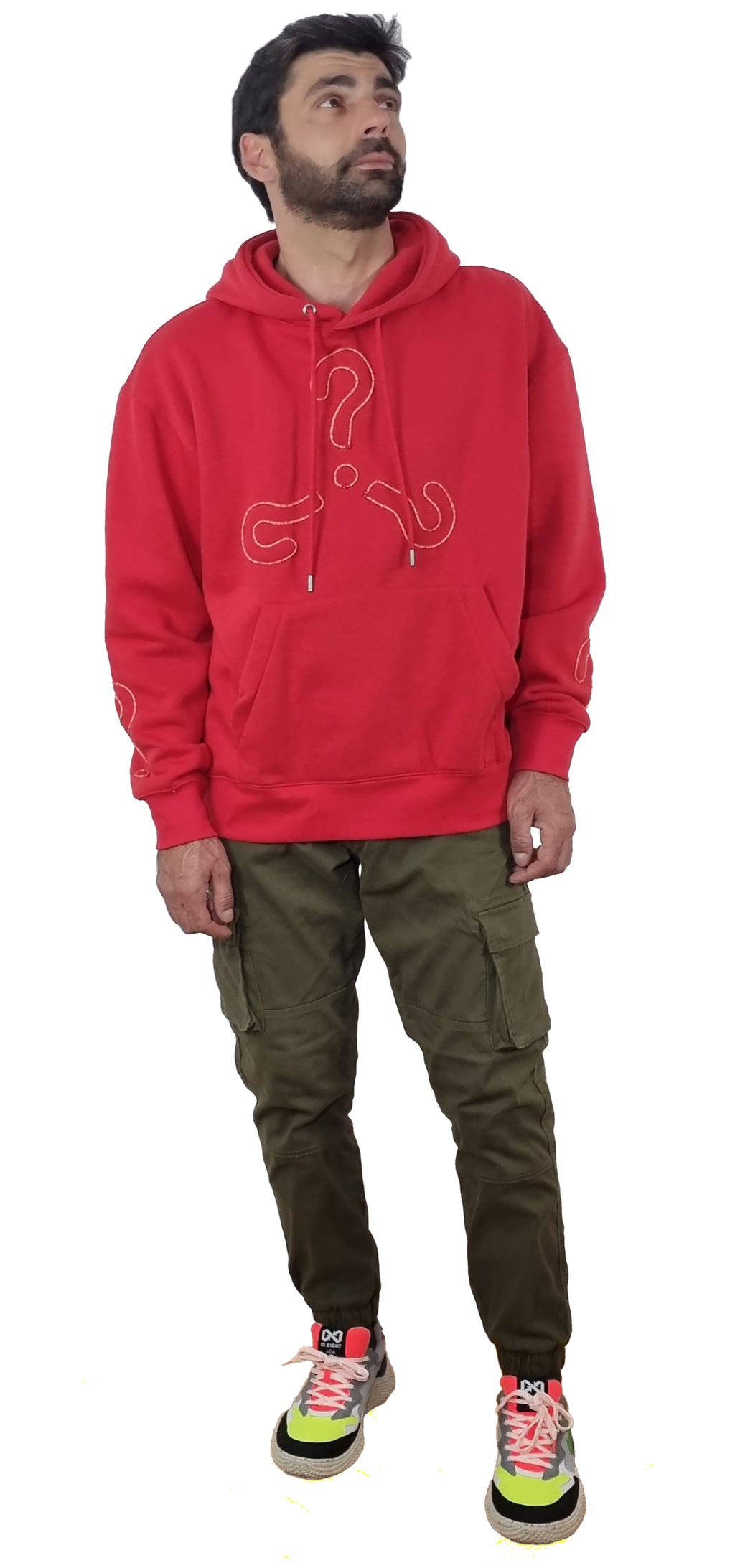 Red Hooded Sweatshirt