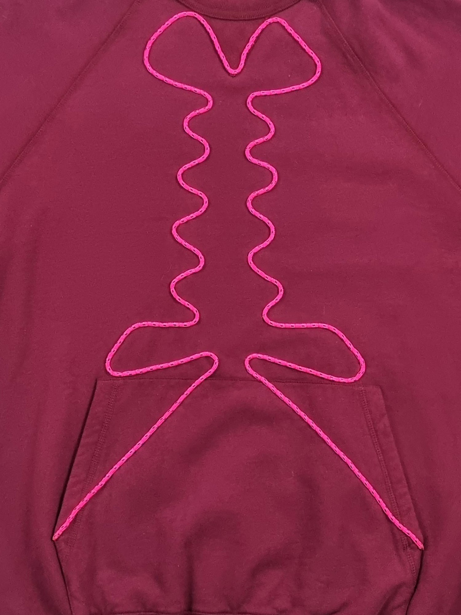 Burgundy wine Hooded Sweatshirt