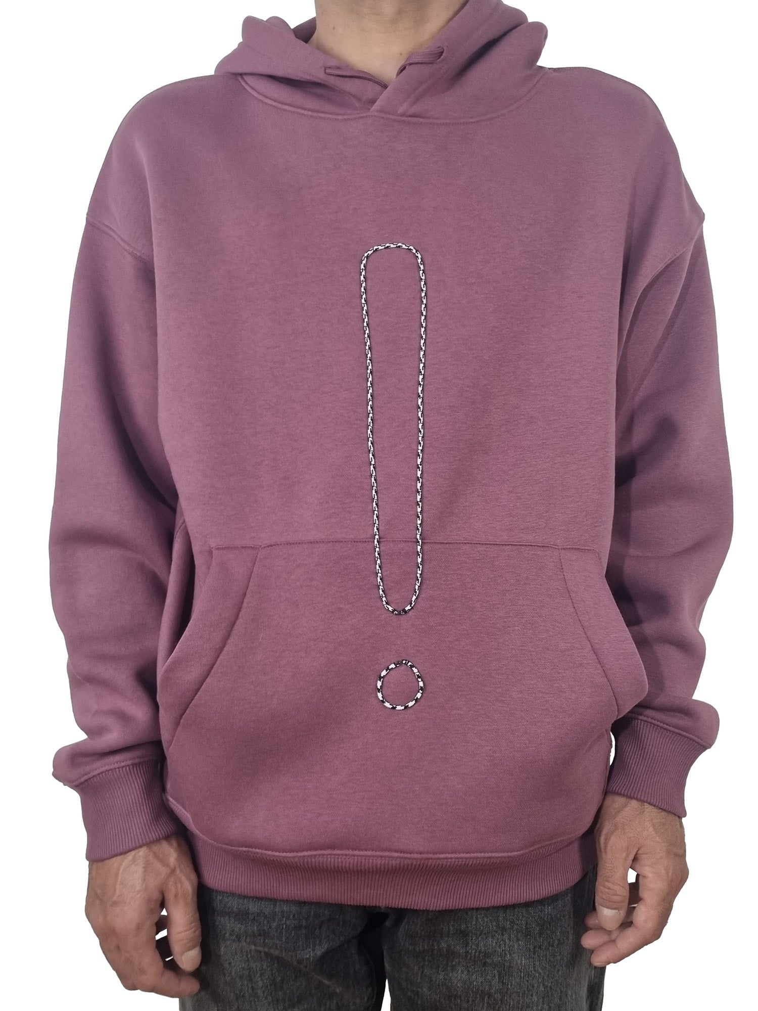 Sweatshirt com capuz roxo claro seco