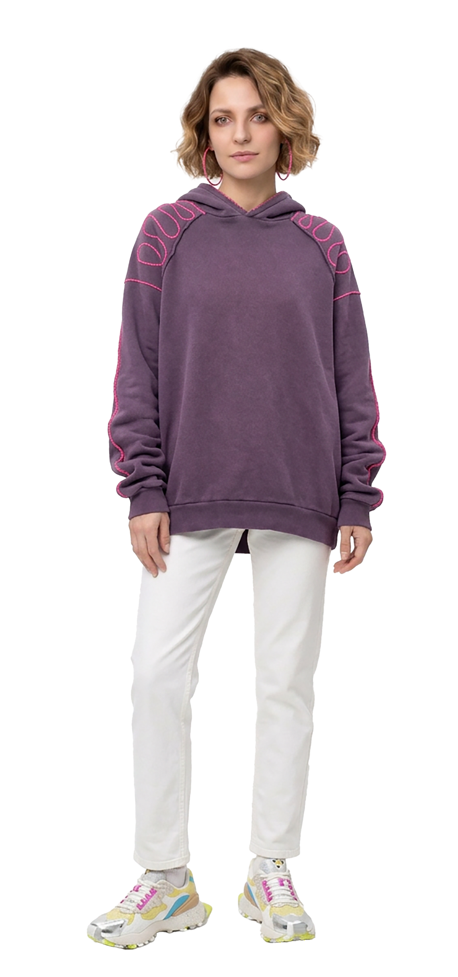 Faded purple Hooded Sweatshirt