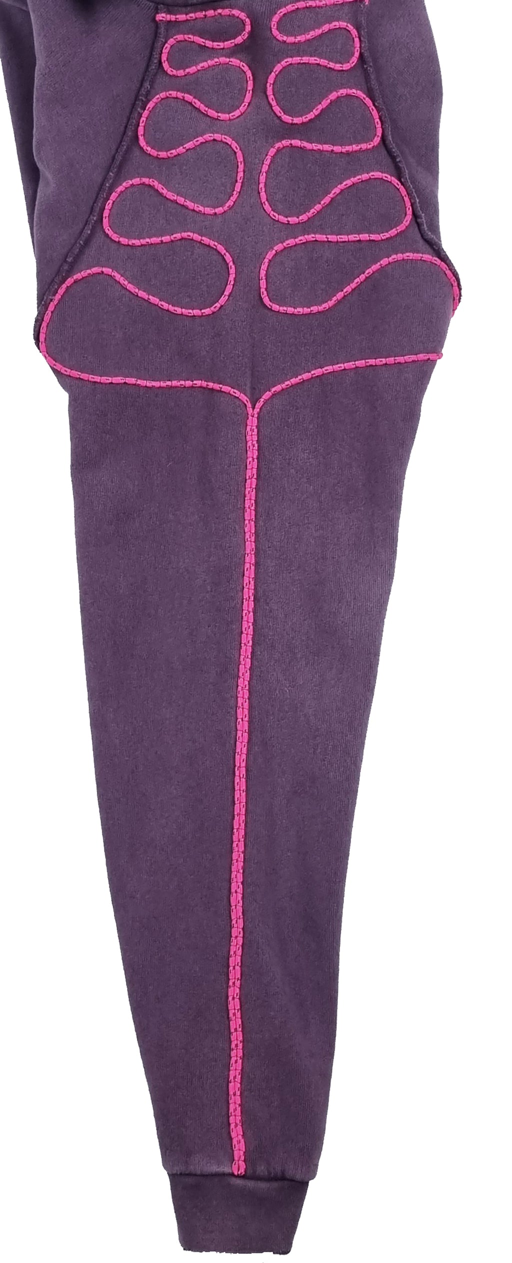 Sweatshirt com capuz roxo desbotado