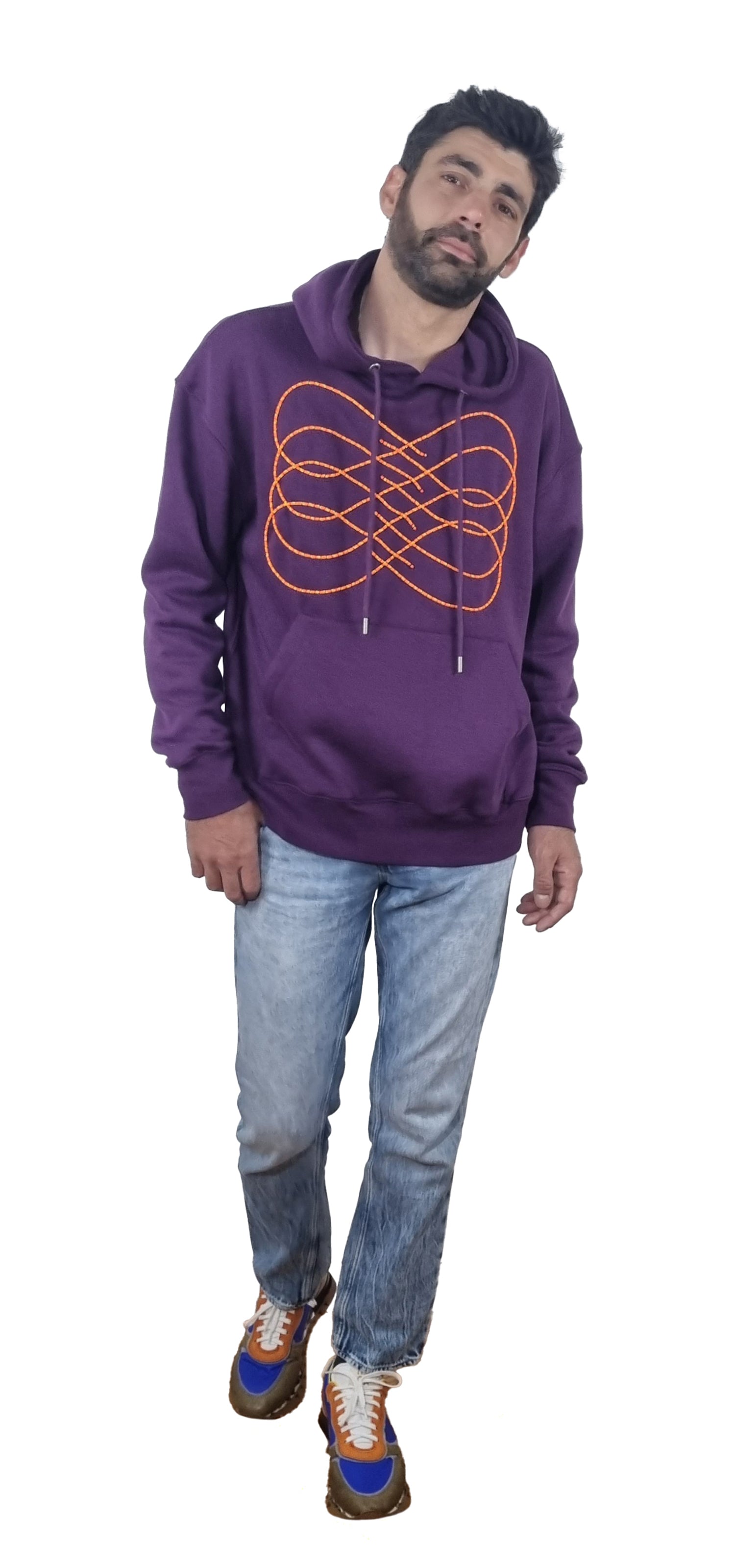 Purple Hooded Sweatshirt
