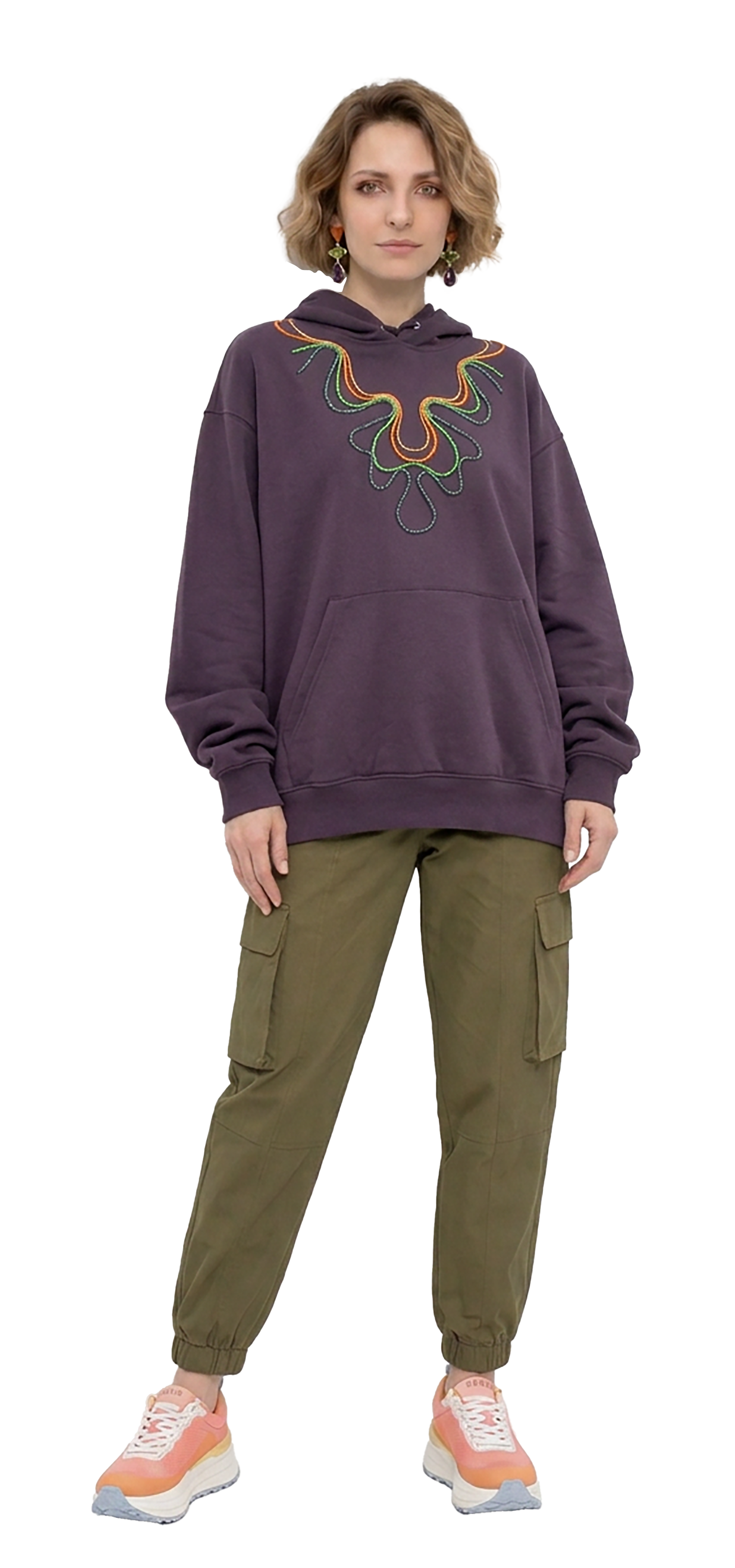 Dry purple Hooded Sweatshirt