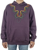 Sweatshirt com capuz roxo seco