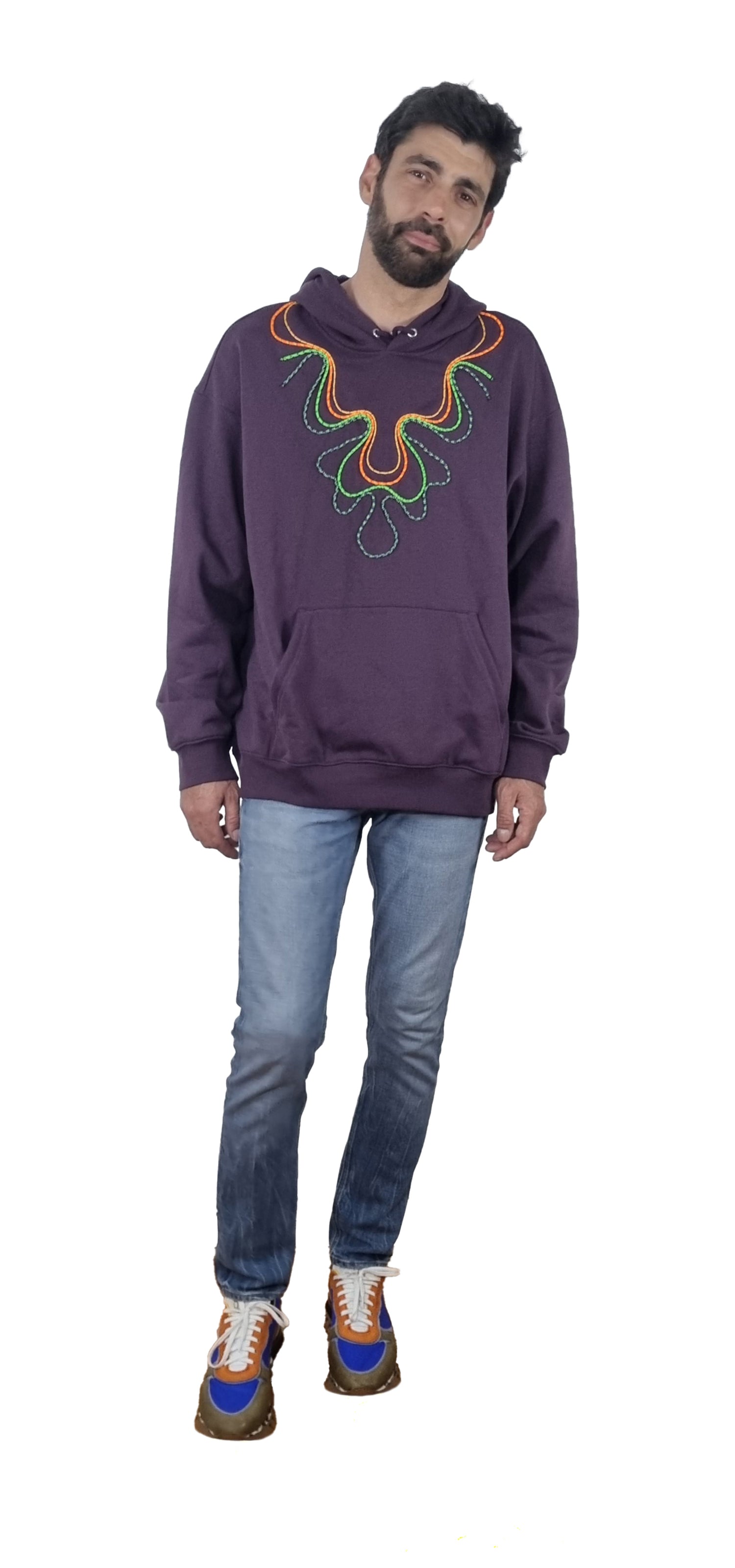Dry purple Hooded Sweatshirt
