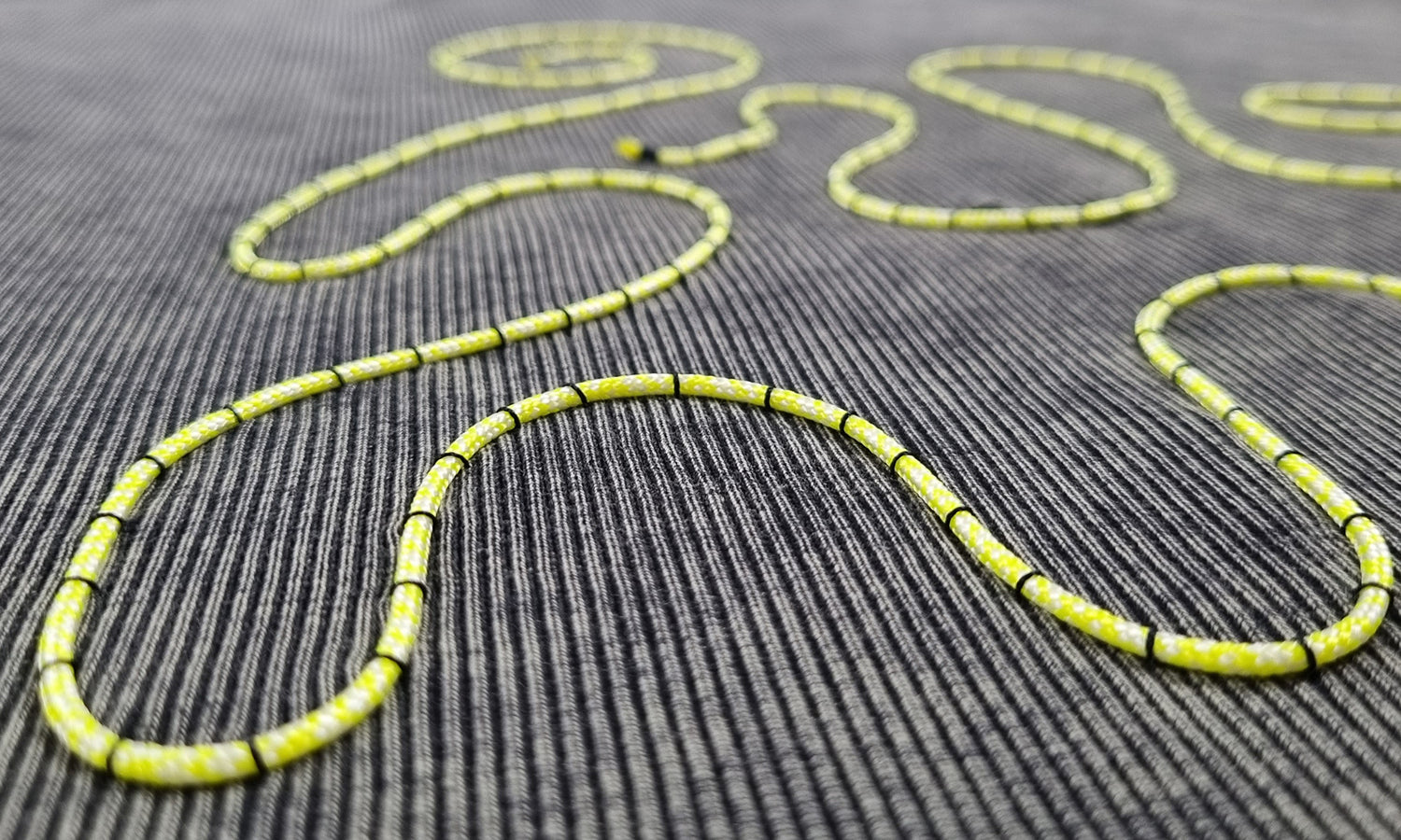 Black and beige ribbed Hooded Sweatshirt