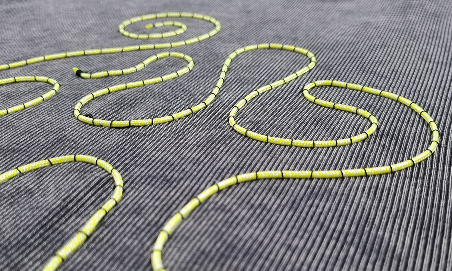 Black and beige ribbed Hooded Sweatshirt