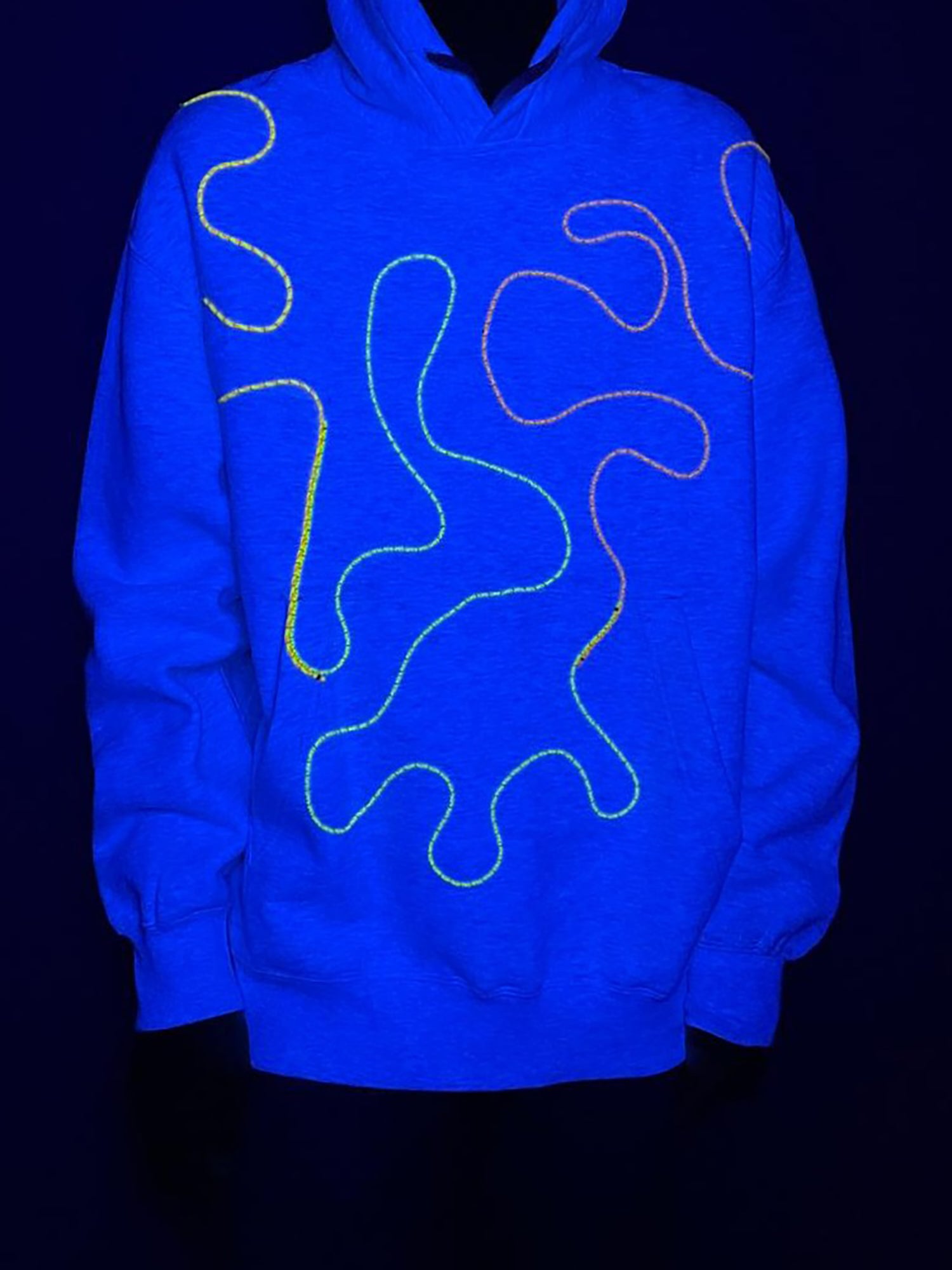 Sweatshirt com capuz cinzento claro mesclado