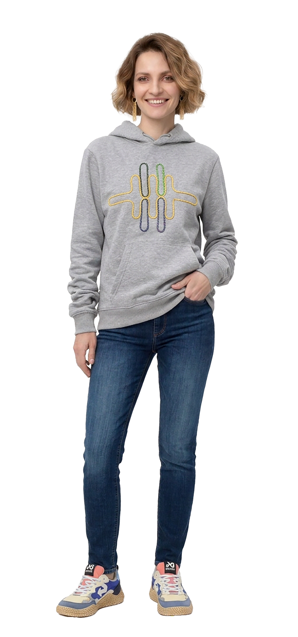 Heather gray Hooded Sweatshirt
