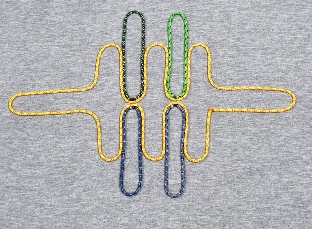 Sweatshirt com capuz cinzento mesclado