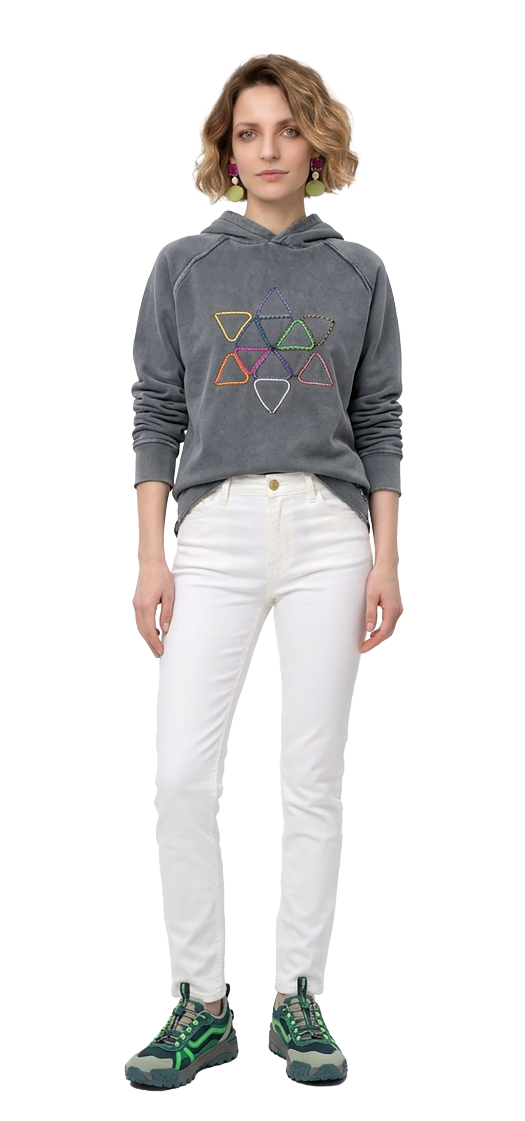 Faded gray Hooded Sweatshirt
