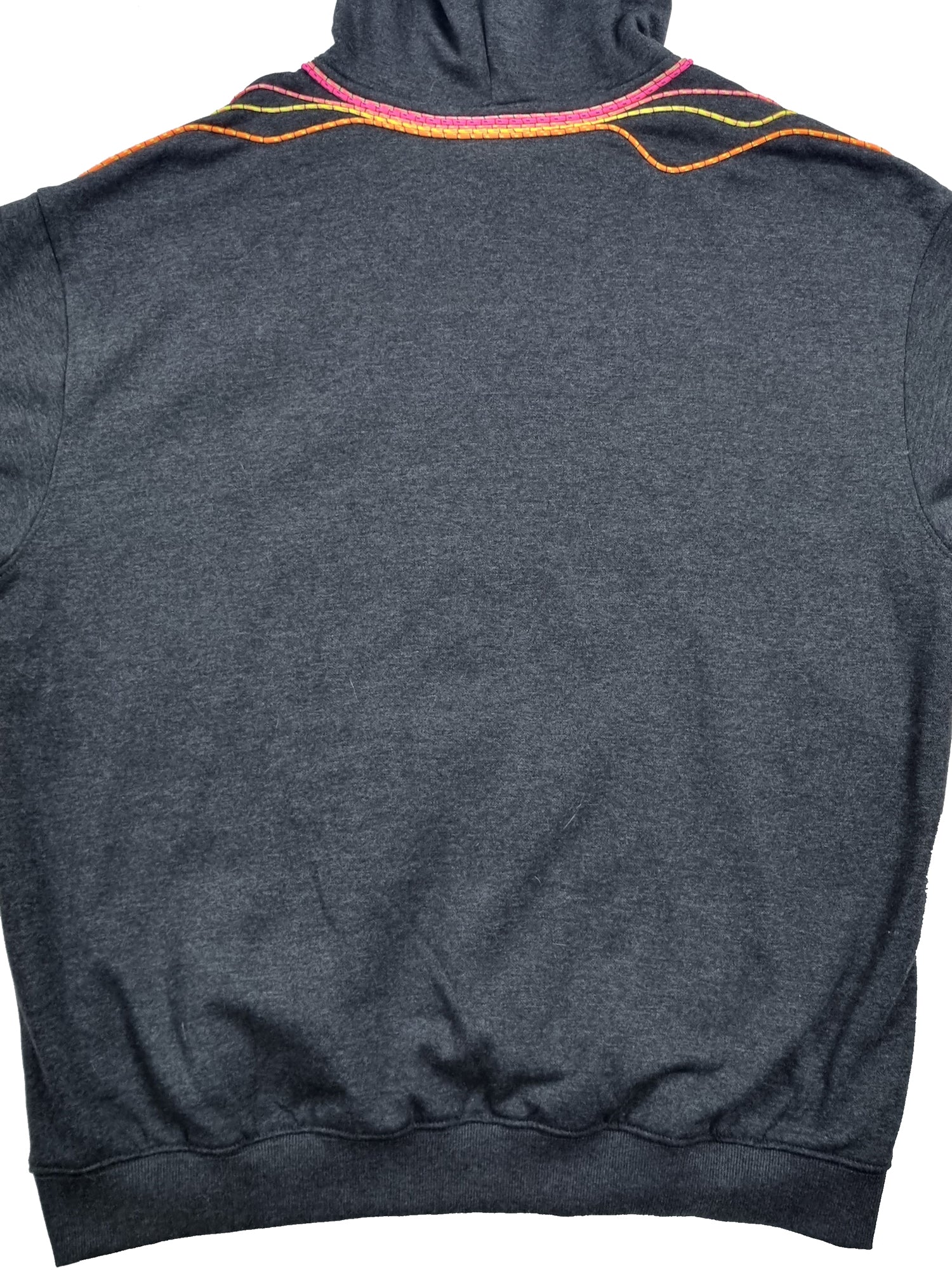 Sweatshirt com capuz cinzento escuro mesclado